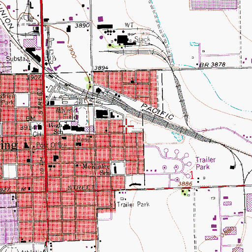 Topographic Map of Hampton Park, NE