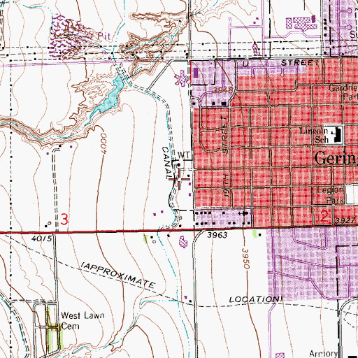 Topographic Map of Gentry Park, NE