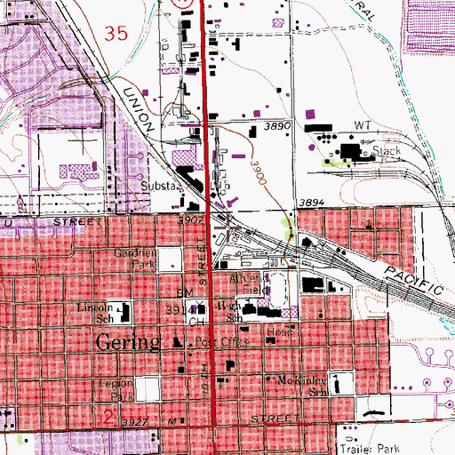 Topographic Map of Carl Gray Park, NE