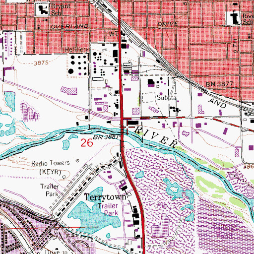 Topographic Map of YMCA Park, NE