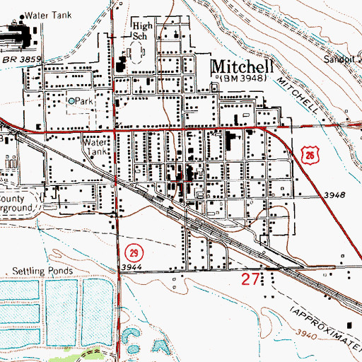 Topographic Map of Saint Theresa Catholic Church, NE