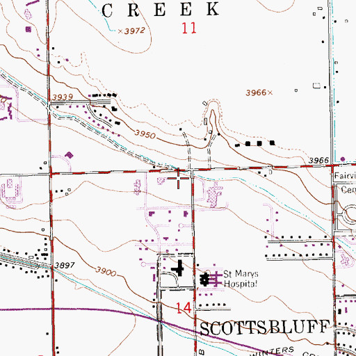 Topographic Map of Platte Valley Pediatrics, NE
