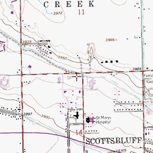 Topographic Map of Western Hearing Clinic, NE