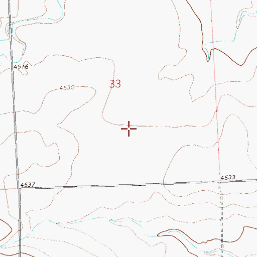 Topographic Map of Eagle Point School, CO