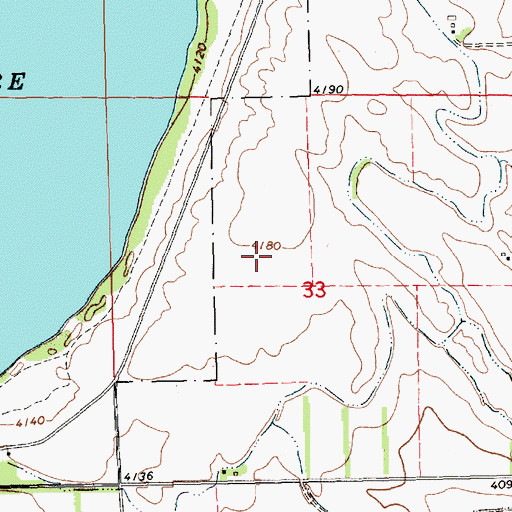 Topographic Map of Sunrise East Campground, NE
