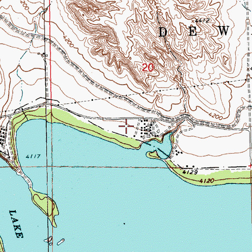Topographic Map of North Cove Campground, NE