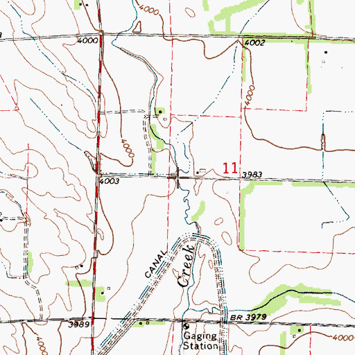 Topographic Map of Nine Mile Creek State Wildlife Management Area, NE
