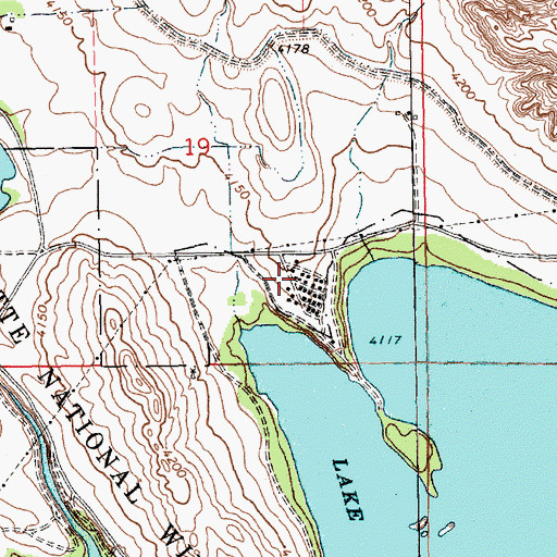 Topographic Map of Scouts Rest Campground, NE