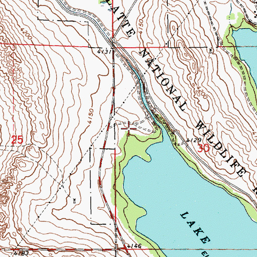 Topographic Map of West Wind Campground, NE