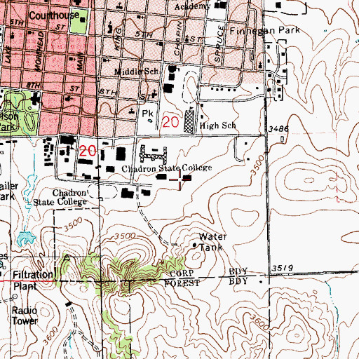 Topographic Map of Burkhiser Technology Complex, NE