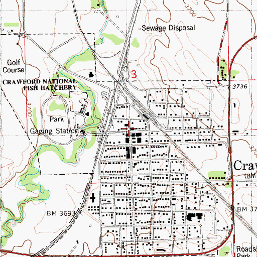 Topographic Map of The Death of Baptiste Garnier Historical Marker, NE