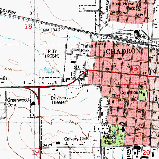 Topographic Map of Panhandle Mental Health Center, NE