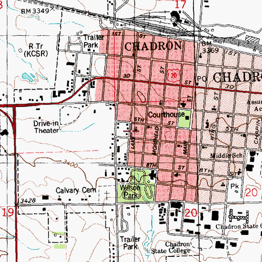Topographic Map of Congregational Church, NE