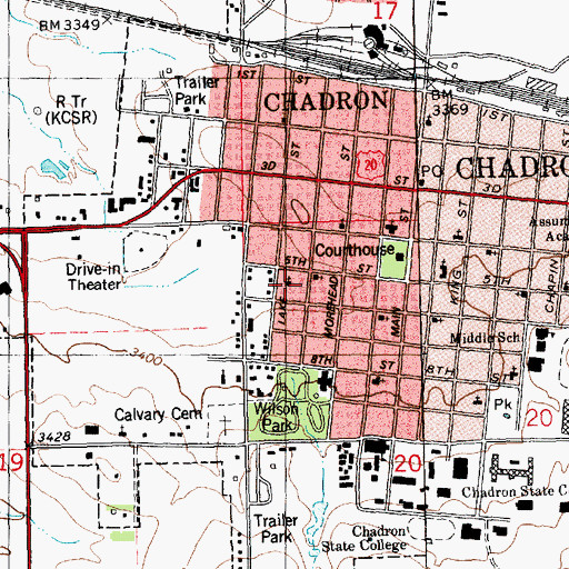 Topographic Map of Reorganized Church of Jesus Christ of Latter Day Saints, NE