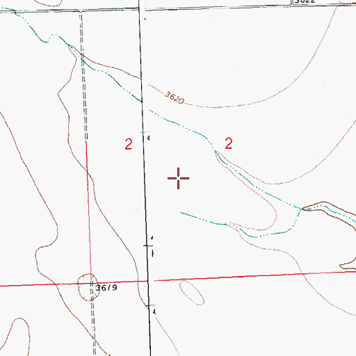 Topographic Map of Wildhorse Creek, CO