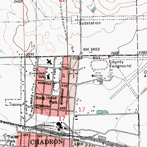 Topographic Map of Jehovahs Witnesses Kingdom Hall, NE