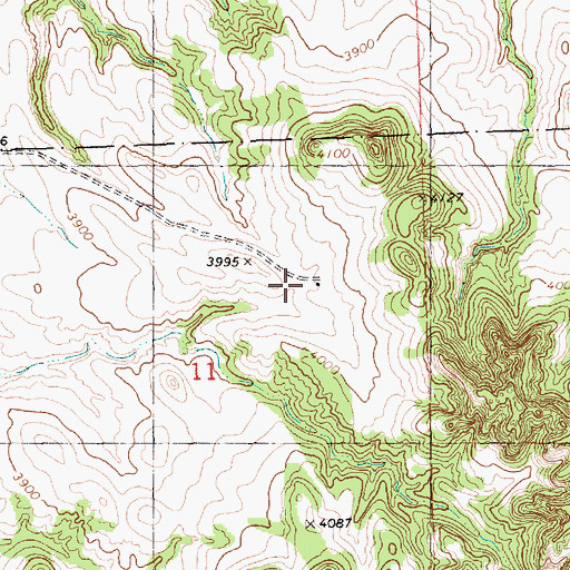 Topographic Map of Roberts Trailhead Campground, NE