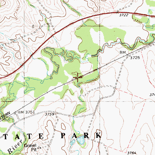 Topographic Map of White River Trail, NE