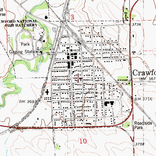 Topographic Map of Congregational Church, NE