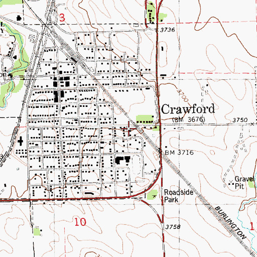 Topographic Map of Christ Community Church, NE