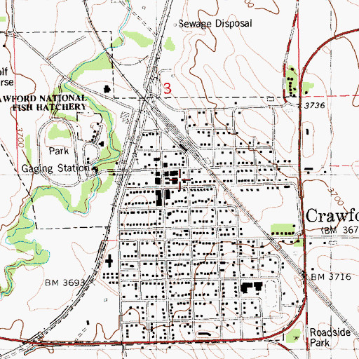 Topographic Map of United Methodist Church, NE