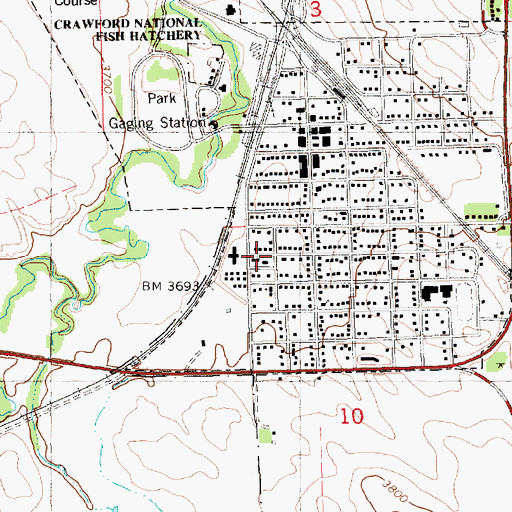 Topographic Map of Ponderosa Villa, NE