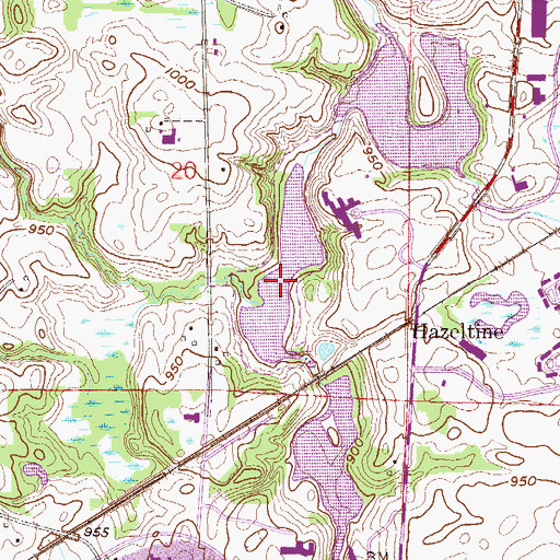 Topographic Map of McKnight Lake, MN