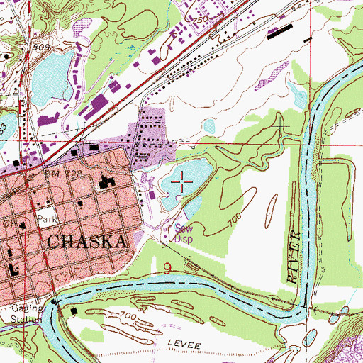Topographic Map of Courthouse Lake, MN