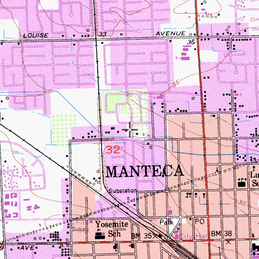 Topographic Map of Baymeadows Park, CA