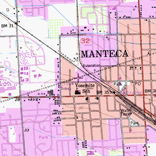 Topographic Map of Life In Christ Fellowship Church, CA