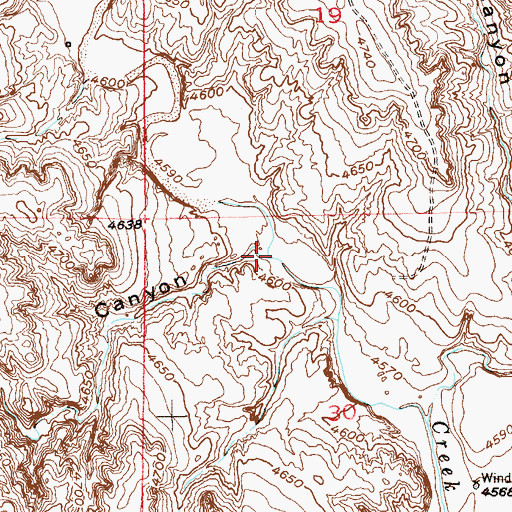 Topographic Map of Whipple Canyon, CO