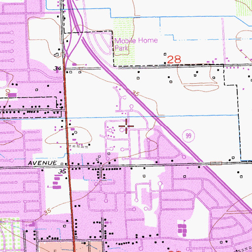 Topographic Map of Springtime Park, CA
