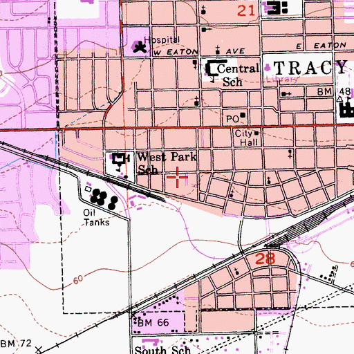 Topographic Map of Abundant Life Church, CA