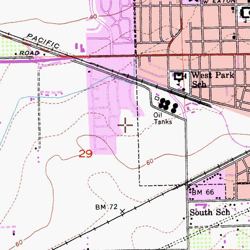 Topographic Map of Alden Park, CA