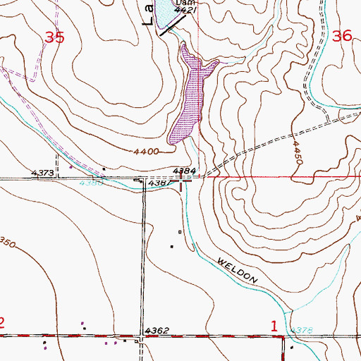 Topographic Map of Lamborn Draw, CO