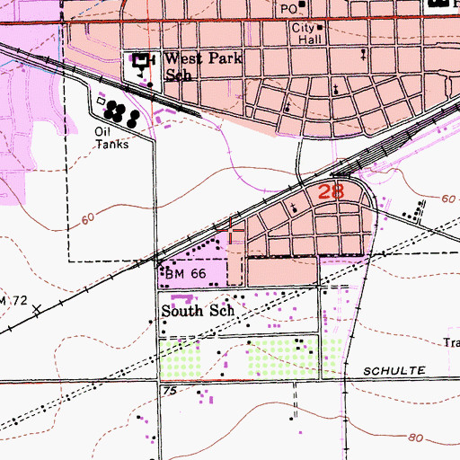 Topographic Map of Bethlehem Church of God in Christ, CA