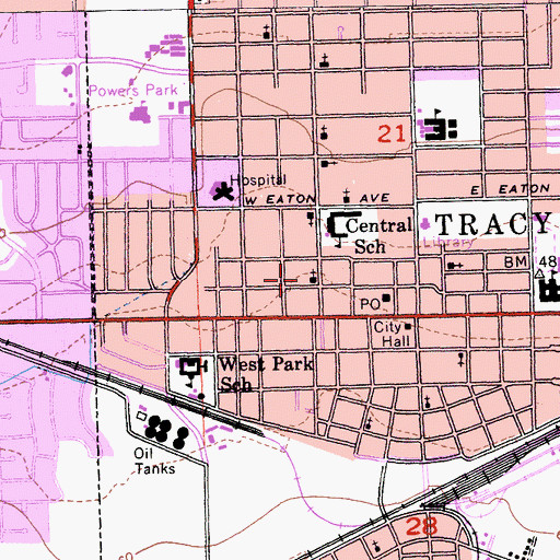 Topographic Map of Celebration Christian Center, CA