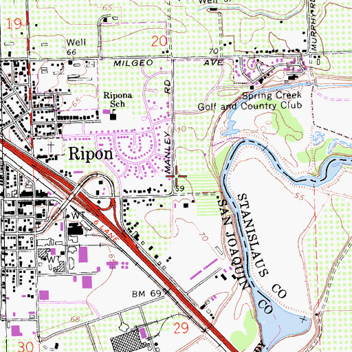 Topographic Map of Clarence Smit Museum, CA
