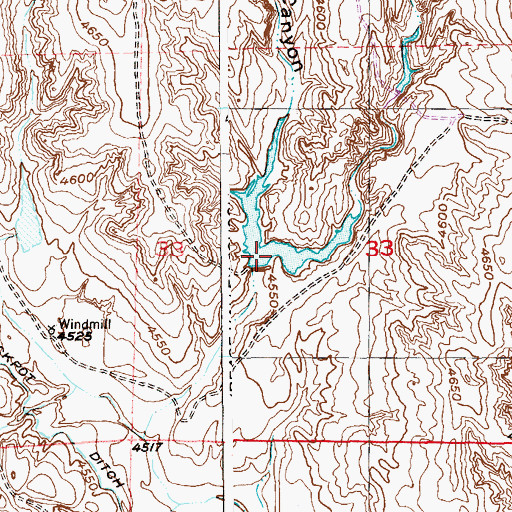 Topographic Map of Allan Canyon, CO