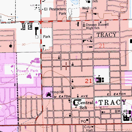 Topographic Map of Faith Tabernacle United Pentecostal Church, CA