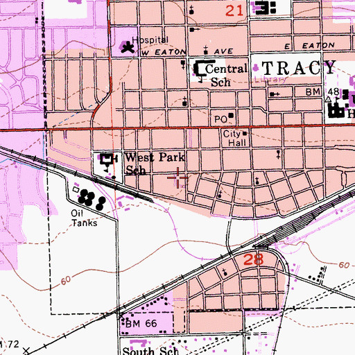 Topographic Map of McHenry House, CA
