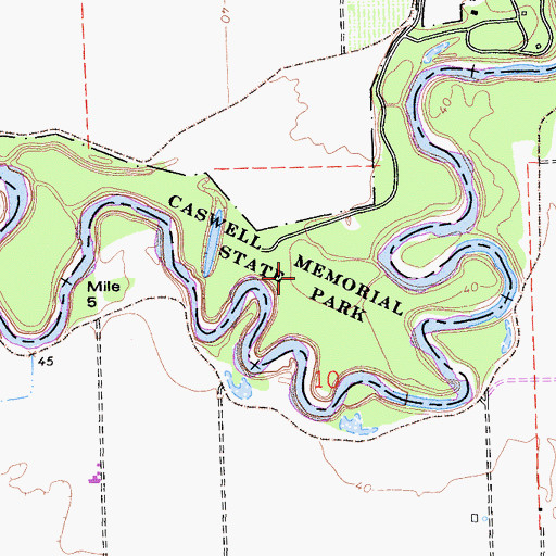 Topographic Map of Oak Forest, CA