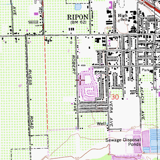Topographic Map of Wilma Avenue Park, CA