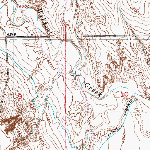 Topographic Map of Lone Tree Draw, CO