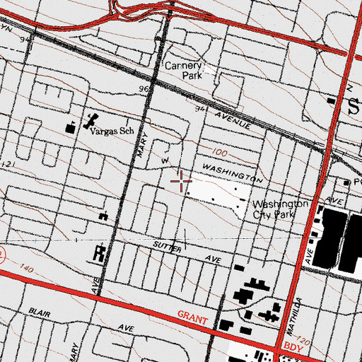 Topographic Map of Jellick Field, CA