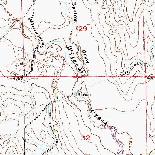 Topographic Map of Rock Spring Draw, CO