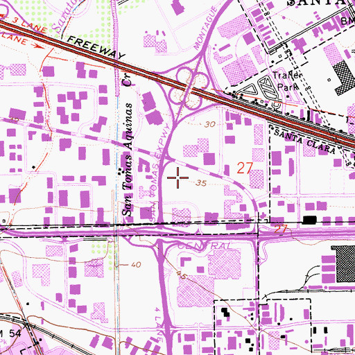 Topographic Map of Christian Wisdom In USA Church, CA
