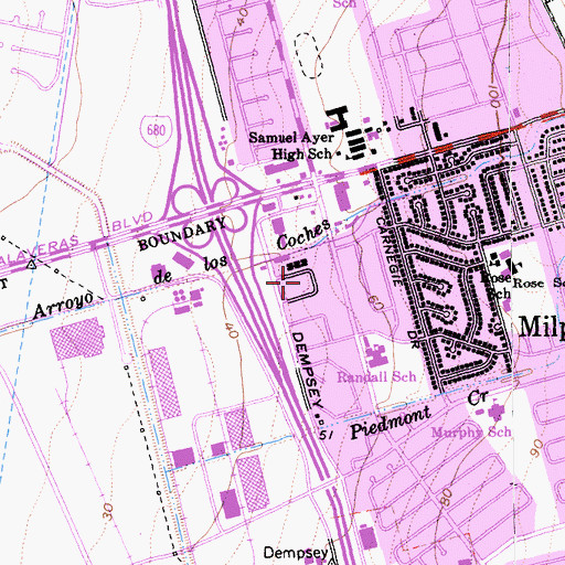 Topographic Map of Selwyn Park, CA