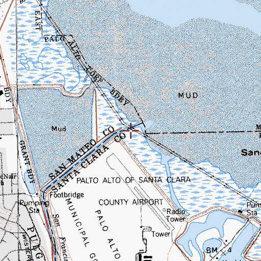 Topographic Map of Clarks Landing (historical), CA