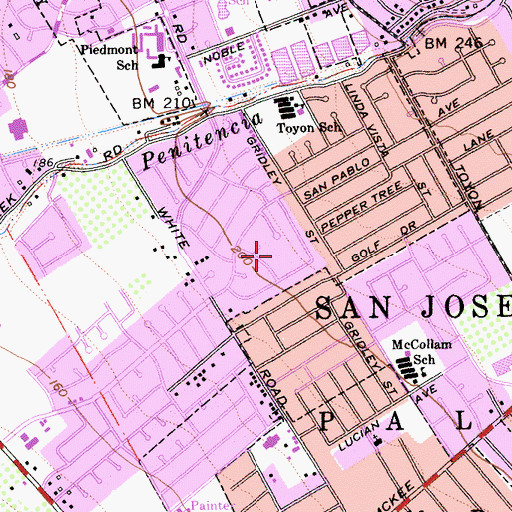 Topographic Map of Cimarron Park, CA